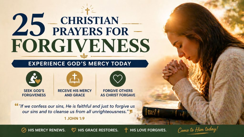 Christian prayers for forgiveness