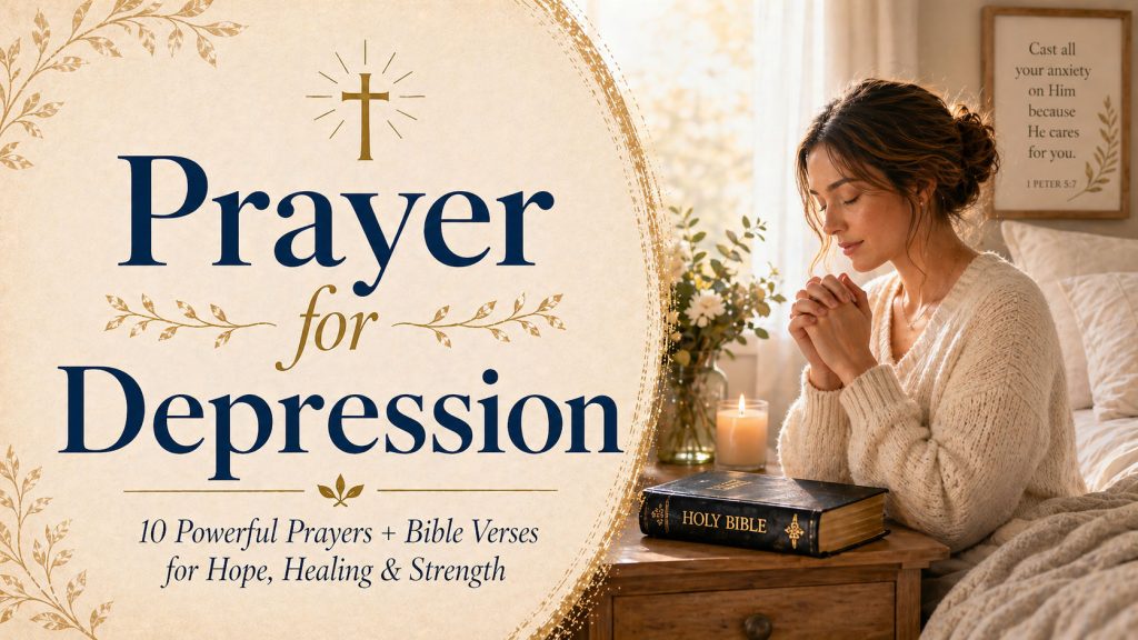 Prayer for Depression: 10 Powerful Prayers + Bible Verses for Hope, Healing & Strength