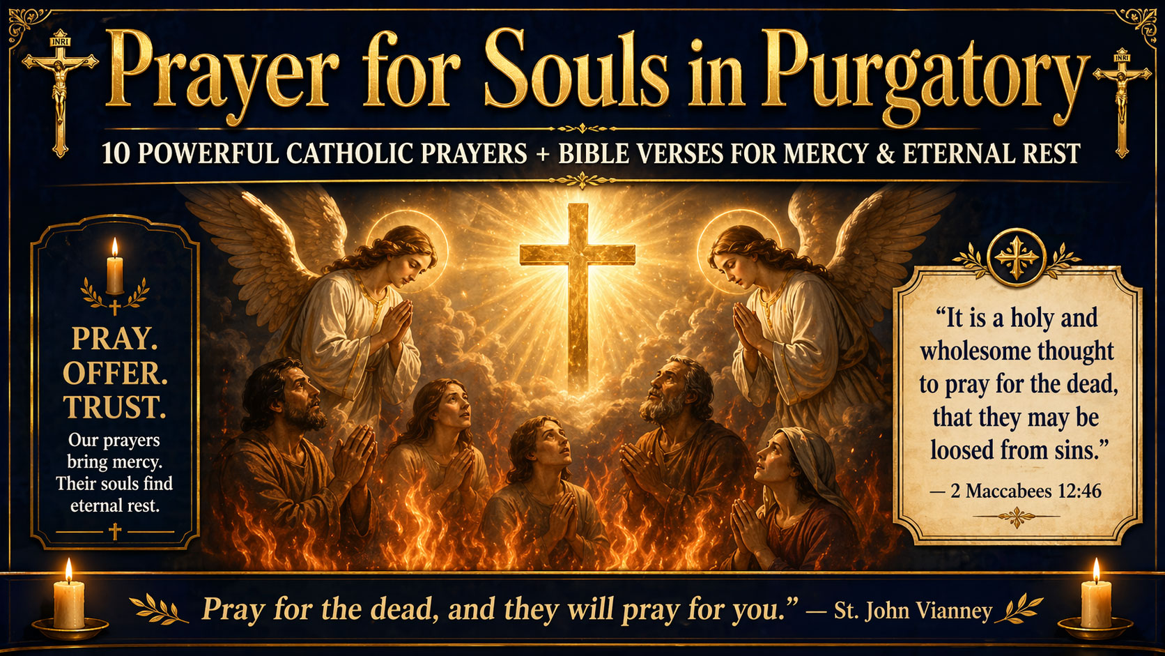 Prayer for Souls in Purgatory: 10 Powerful Catholic Prayers + Bible Verses for Mercy & Eternal Rest